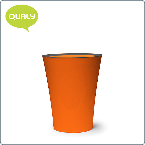 Qualy 時尚圓型色彩小巧廢紙箱