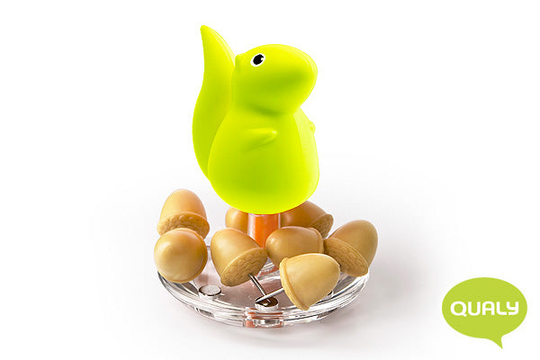 Qualy 趣緻小松鼠大頭針座