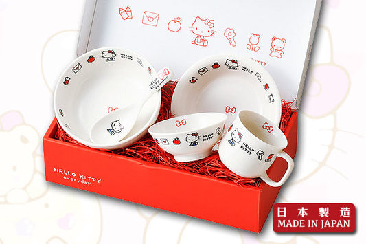 Hello Kitty 餐具禮盒套裝 (5件)|日本製造