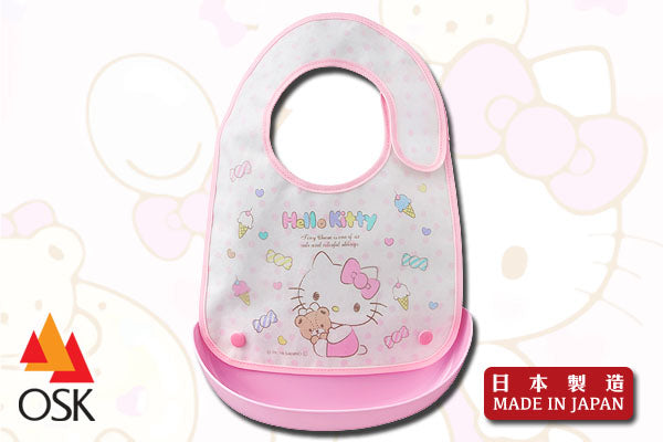 Hello Kitty 口水肩 (糖果圖案)|日本製造