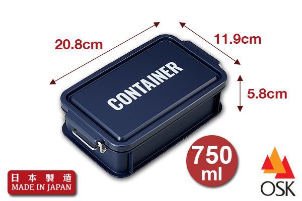 型格戰地風外攜餐盒 (750ml)|日本製造