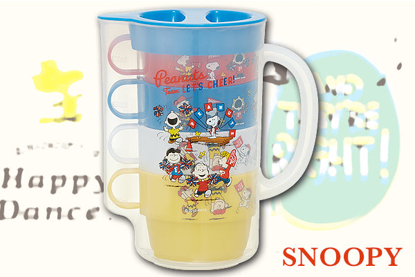 Snoopy "Sports"系列實用水壺4杯套裝