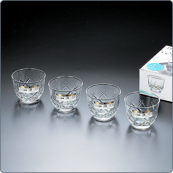 高雅玻璃茶杯套裝 (4枚入)|日本製造