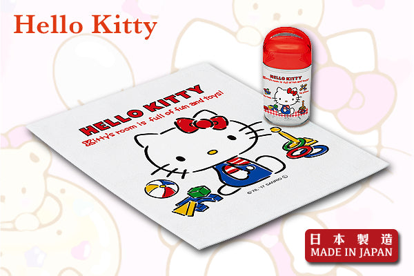 Hello Kitty 外攜毛巾 (附攜帶瓶)|日本製造
