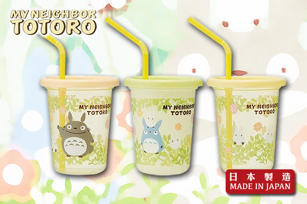 龍貓精美3杯套裝 (230ml/附吸管/杯蓋)|日本製造