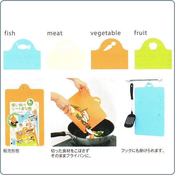 食物圖案分類處理粘板套裝｜日本製造