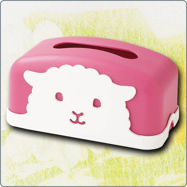 優質粉紅綿羊紙巾盒｜日本製造