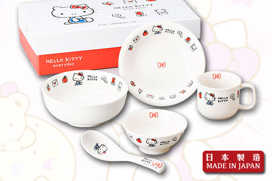 Hello Kitty 餐具禮盒套裝 (5件)｜日本製造