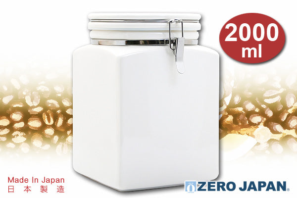 ZeroJapan 方型密封式咖啡豆儲存容器 (2000ml)｜日本製造